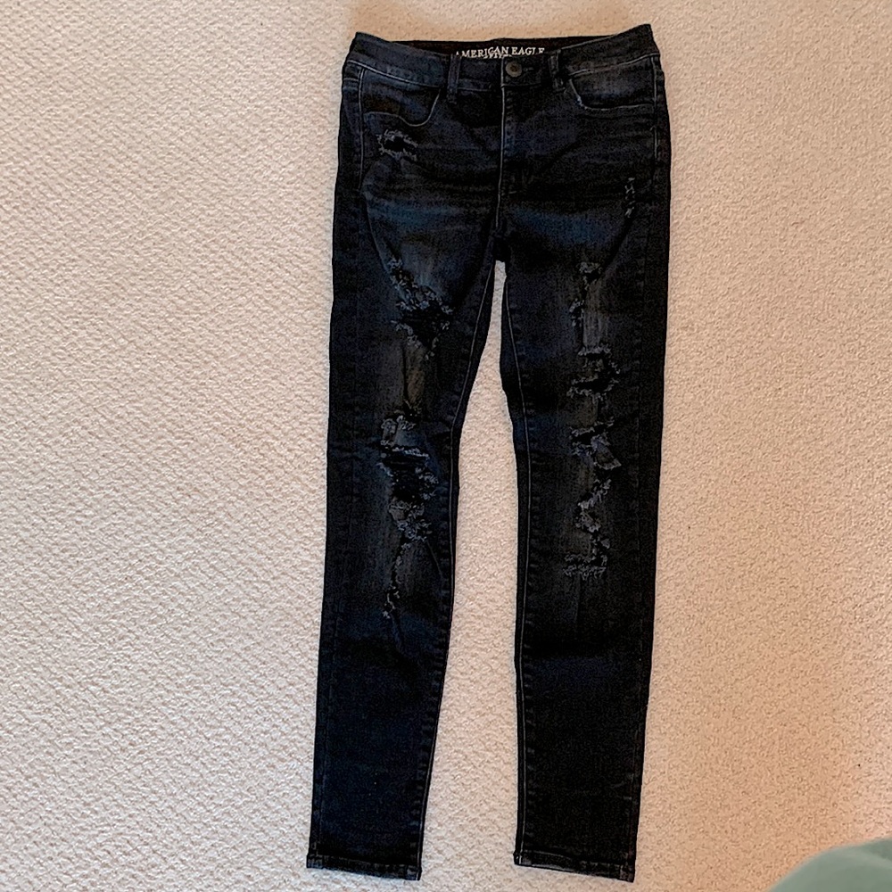 American Eagle Ripped Jeans (black)